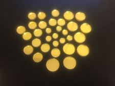 Mirror Art Craft Mosaic Tile Gold Acrylic Circle