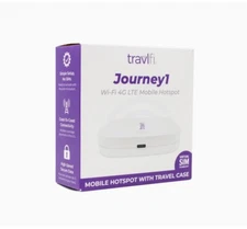 TravlFi Journey1 Wi-Fi 4G LTE Mobile Hotspot - White
