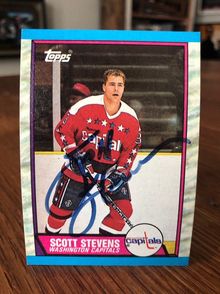 1989-90 TOPPS #93 SCOTT STEVENS SIGNED AUTOGRAPHED CARD | eBay
