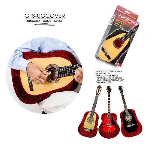 Classical Flamenco & Acoustic  GFS Guitar protector Burgundy -Velvet.