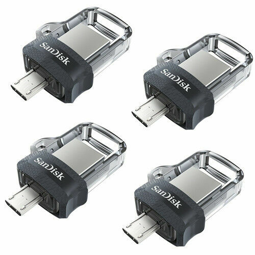 SanDisk OTG M3.0 128GB 64GB 32GB 16GB Ultra Dual USB 3.0 Flash Drive 150MB/s Lot - Picture 1 of 9