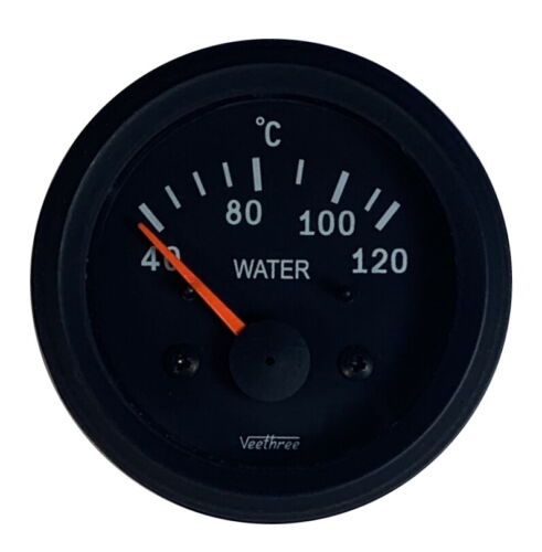 Water Temperature Gauge ELECTRICAL with Sender – 12V & 24V options available - Photo 1/21