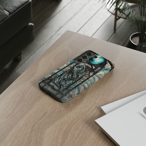 Teal Dragon Stained Glass Phone Case for iPhone, Samsung Galaxy, Pixel - 第 155/175 張圖片