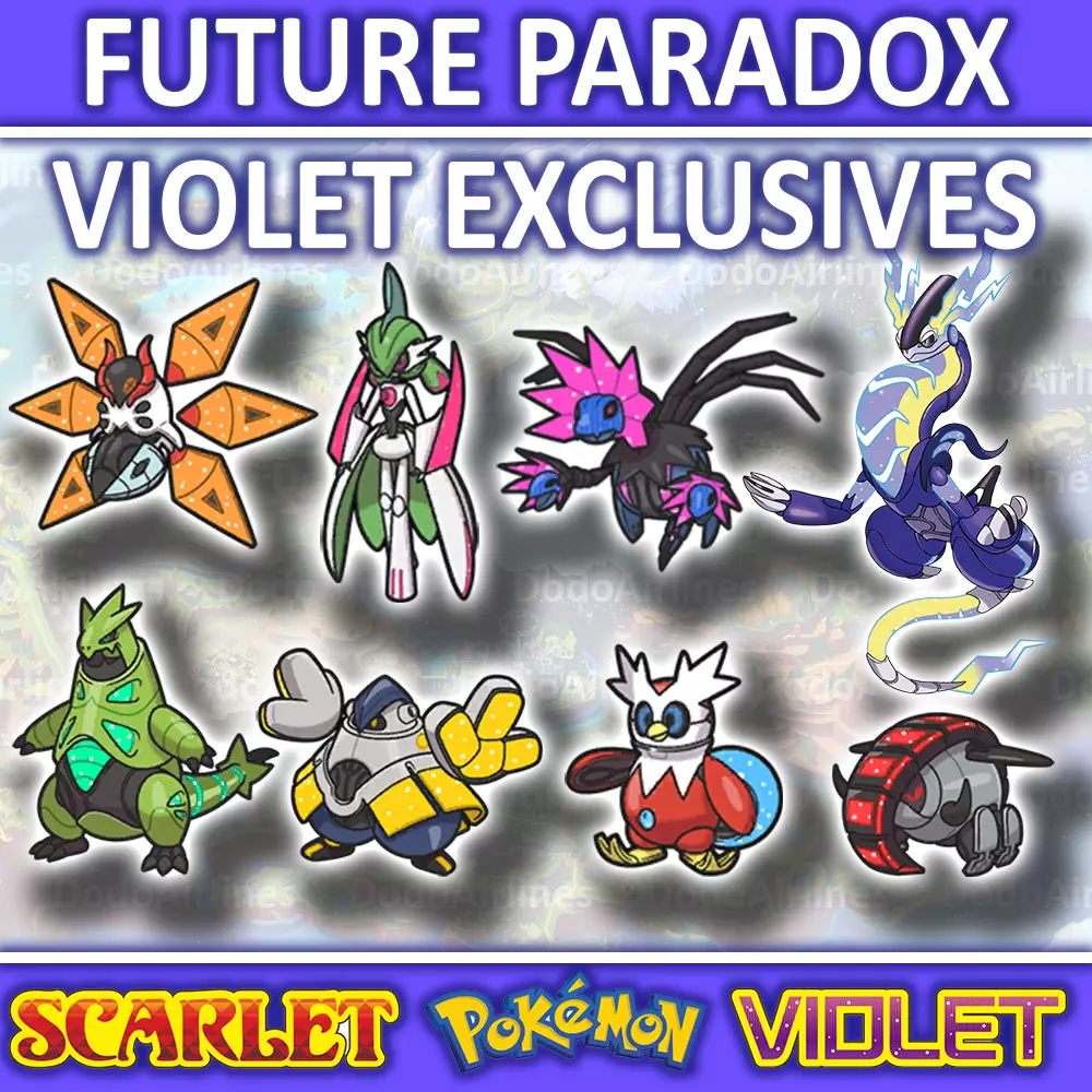 🌟Pokémon Scarlet & Violet🌟All Future Paradox Pokémon 6IV (Violet  Exclusives)