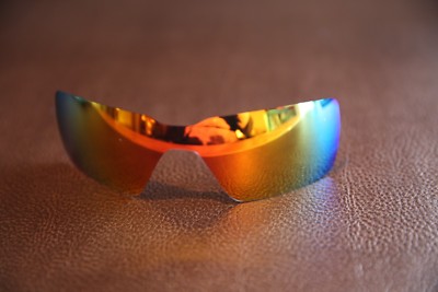 PolarLens POLARIZED Fire Red Iridium Replacement Lens for-Oakley Probation