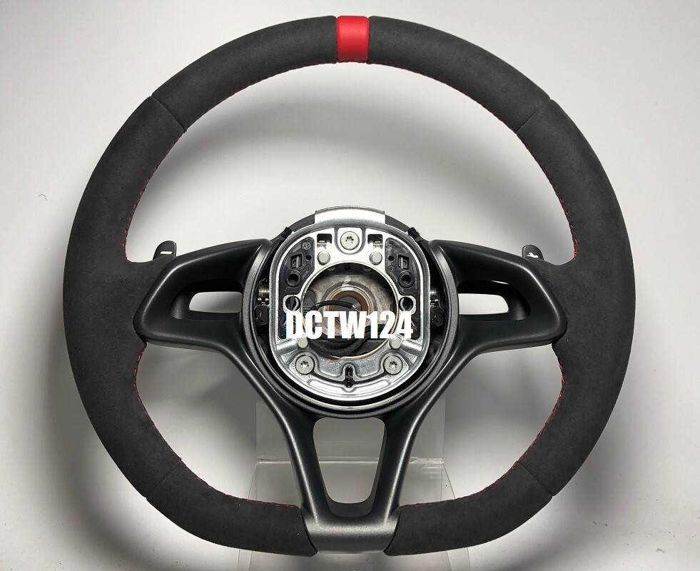 Thick padding alcantara wrap steering wheel McLaren MP4 570S 650S 675LT Orange