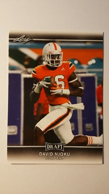 Trading Card Football NFL David Njoku Cleveland Browns Leaf Draft 2017