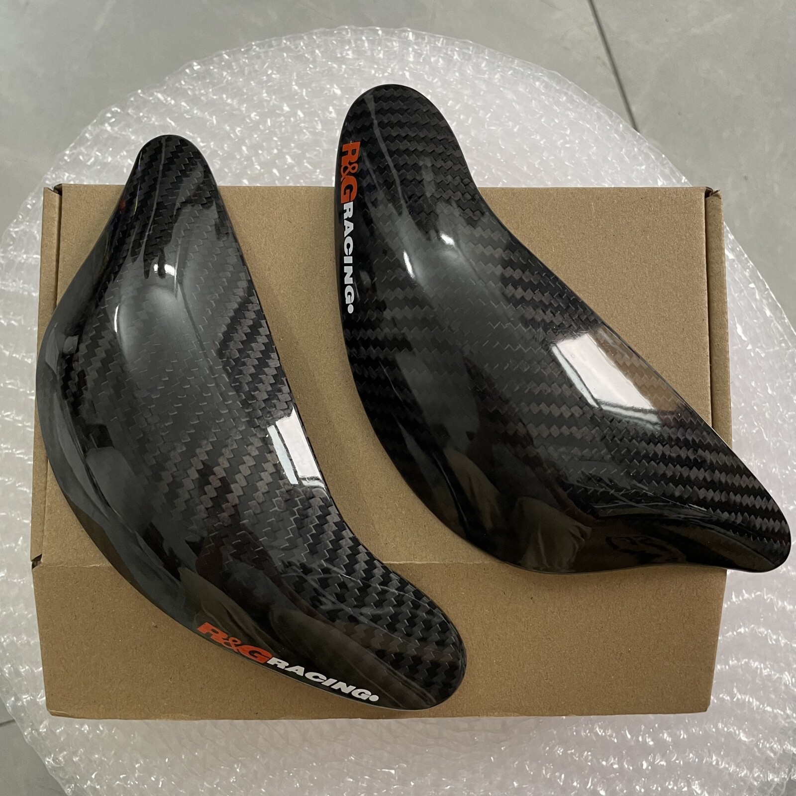 For Kawasaki ZX6R ZX-10R 19-24 Real carbon fiber fuel tank guard slider Cover 