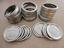 24 Piezas Tapas de Tarro de Conserva con Anillos para Albañil Boca Regular Boca Regular Kerr Ball
