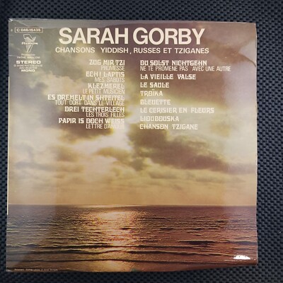 Sarah Gorby   Chansons Yiddish, Russes Et Tziganes (Trianon   2 C 046-15435)