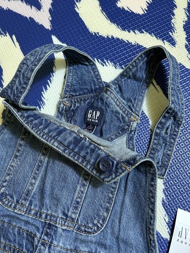 100% Cotton- NEW! BabyGap Denim Overalls Sz. 5yrs. by Loving Kindness Everyday - Picture 10 of 16