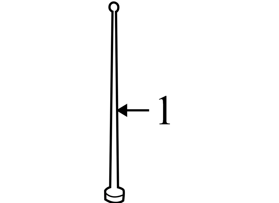 Mástil de antena de radio Oldsmobile Bravada 1998-2005 usado OEM 15264499 Foto 4 de 4