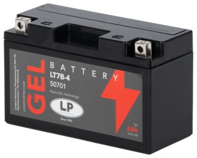 Batterie 12V 6aH LANDPORT GT7B-4 GEL für YAMAHA TT TTR XC ZUMA BETA ALP DUCATI