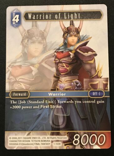 Warrior of Light | 1-155R | Rare | Water | Forward | Opus 1 | Final Fantasy TCG - Picture 1 of 3