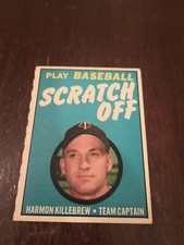 1970 Topps Scratch Off (Harmon Killebrew) (NRMT)