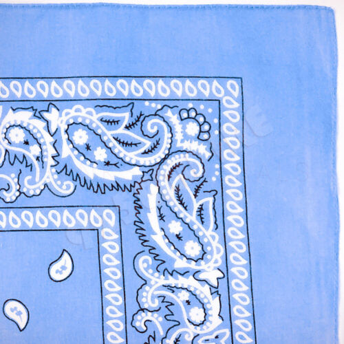 Lot of 3 Pack Paisley Bandana Head Wrap 100% Cotton Scarves - Picture 18 of 23