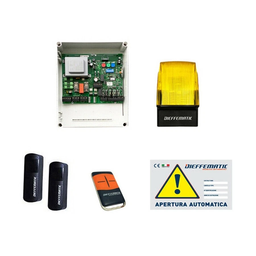 KIT START PER CANCELLO DUE BATTENTE 2 MOTORI 230V 220V SCHEDA COMANDO ACCESSORI