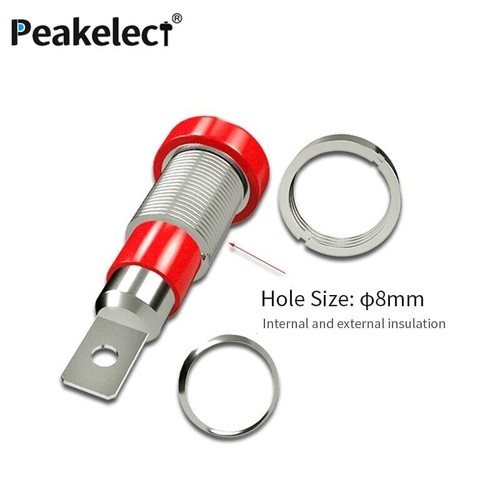 10PCS 28mm Terminal Block Binding Post 4mm Female Socket Connector 24A - Picture 2 of 6