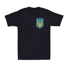 I Stand With Ukraine Ukraine Funny Ukraine Flag Pocket Symbol T-Shirt