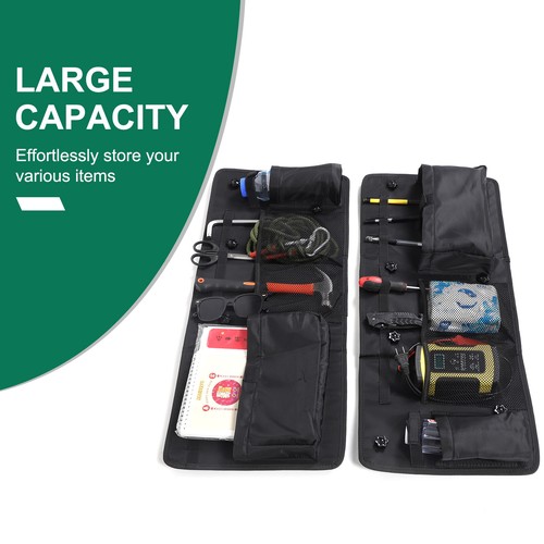 Black Rear Trunk Side Storage Bag Pockets Organizer For Ineos Grenadier 20-24 - Picture 9 of 19