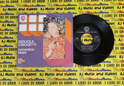 LP*45 7'' GIGLIOLA FIVETTI Romantik Blues T'amo lo same 1970 italy CGD N 9765