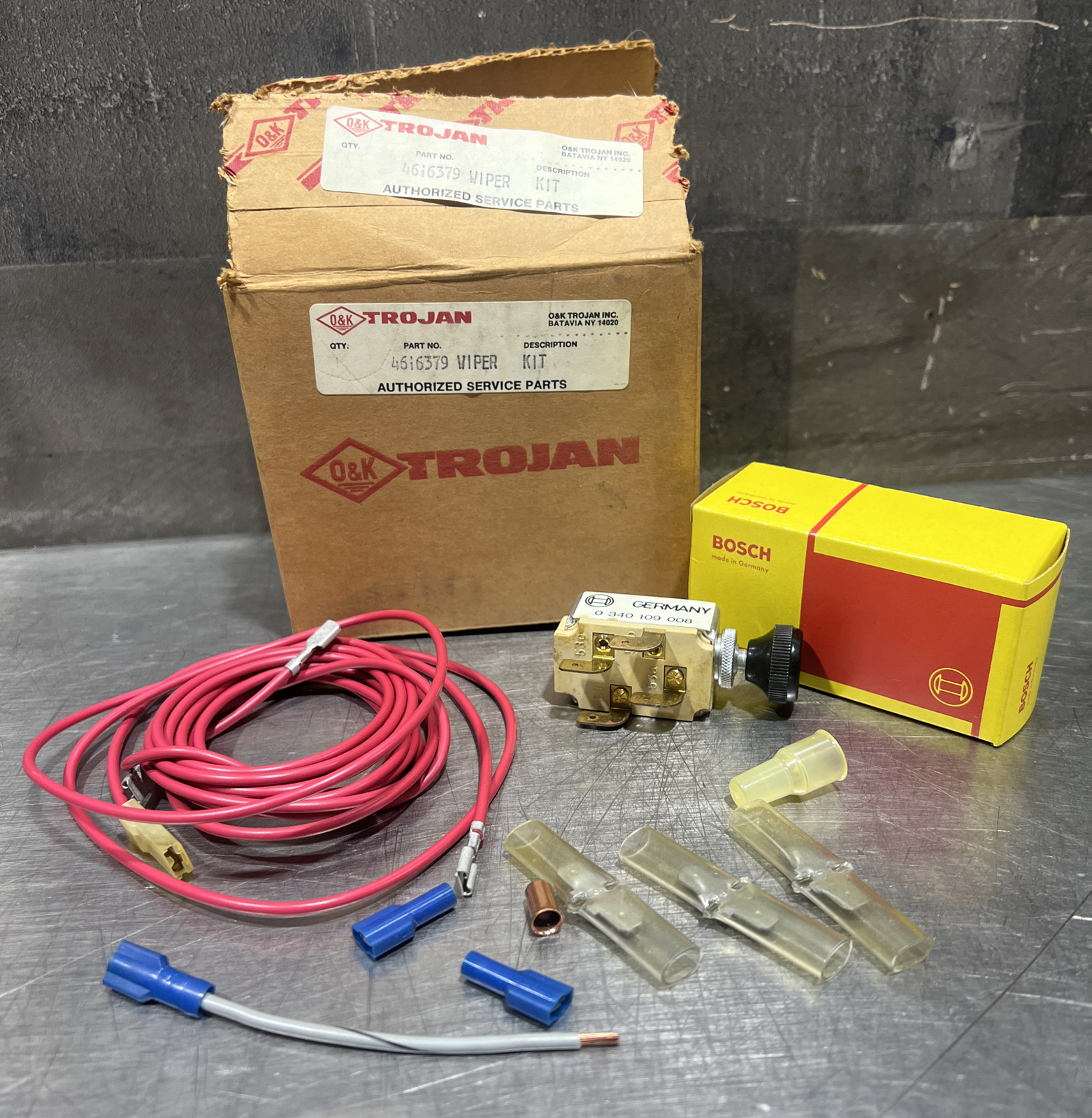 Nos Surplus BOSCH 0 340 109 008 - Wiper Switch Kit. OK Trojan 4616379 Kit