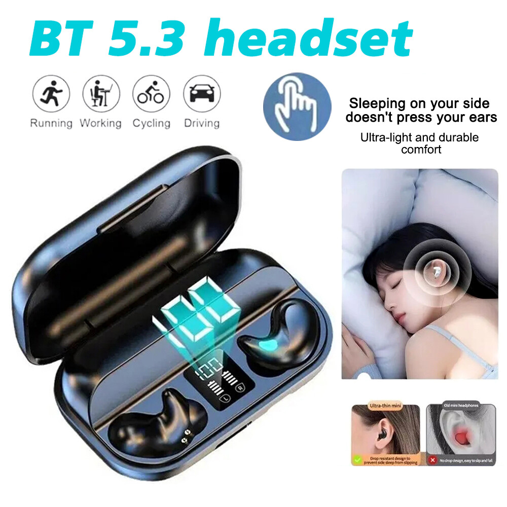 Bluetooth Earbuds Headset TWS 5.3 Inear Wireless Earphone Invisible Universal-image