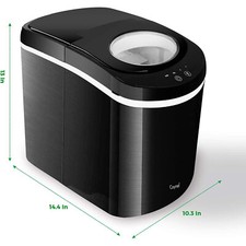 26lbs/24hrs Countertop Bullet Ice Maker Portable Ice Machine with Ice Scoop