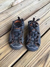 LL Bean Sport Sandals Toddlers Sz 6 Navy Outdoor Fisherman Water Shoes JAC621