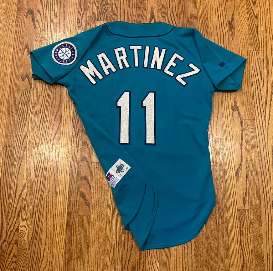 Seattle Mariners Edgar Martinez Vintage 90s Russell Diamond MLB Baseball  Jersey