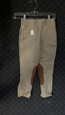TAILORED SPORTSMAN Side Zip Horse RIDING Breeches Youth sz 8 *VGC* TAN #3941