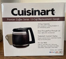 New Cuisinart Premier Coffee Series 12-Cup Replacement Carafe Glass DCC-1200PRC