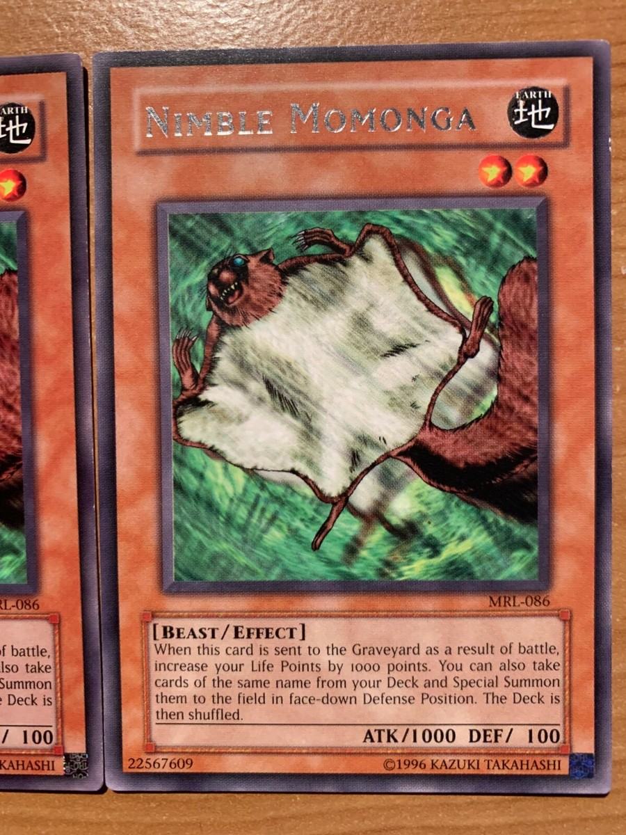 momonga yugioh 3X Nimble Momonga MRL-086 North America English Unlimited