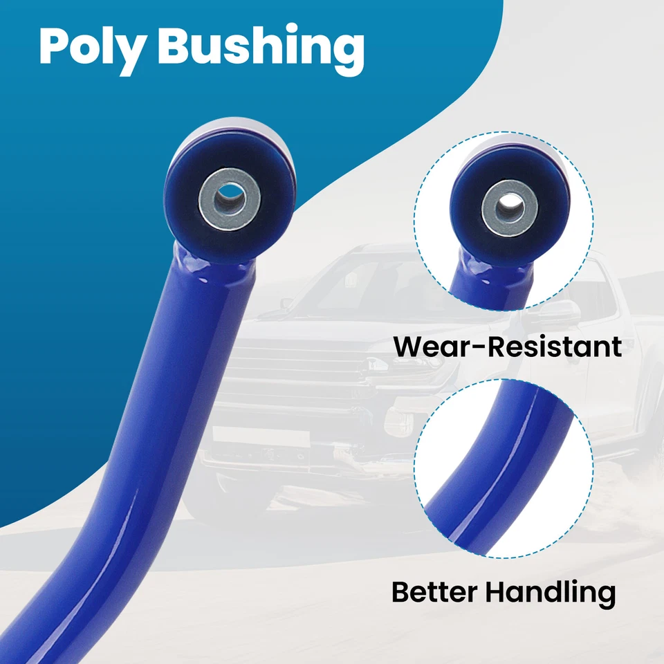 Barra de pista frontal ajustável para Jeep Wrangler TJ e Cherokee XJ com elevação de 1,5" a 4,5" - Imagem 4 de 4