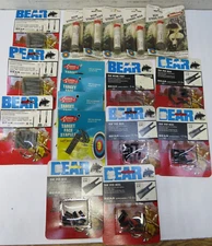 Lot of 18 NOS Archery Parts Bear Saunders Nocks and Points Arrow Points and Wax