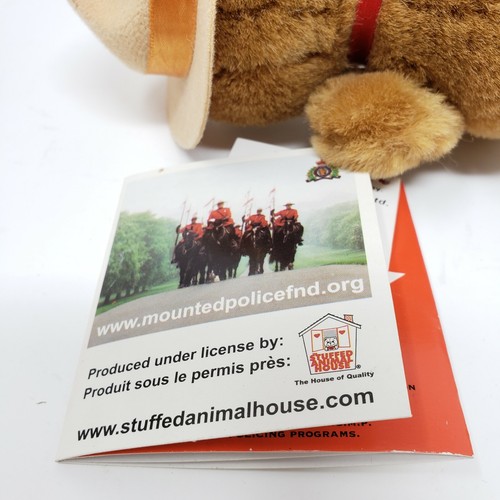 Peluche RCMP Canada GRC orso marrone polizia canadese reale 6" - Foto 5 di 6