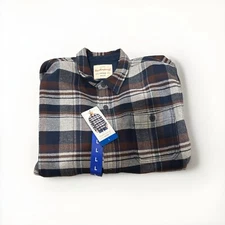 NEW Weatherproof Vintage Plaid Lined Shirt Jacket Blue Size Large