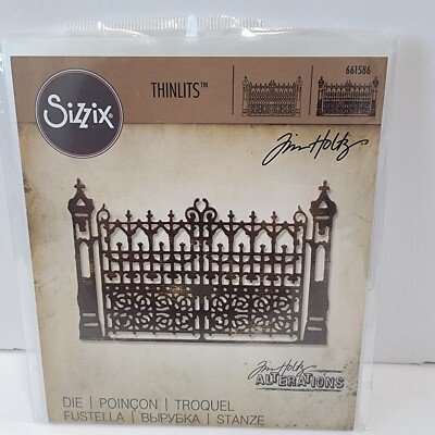 NEW Sizzix Tim Holtz Alterations Thinlits Die Gothic Gate NOS 661586