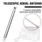 Wymienna antena teleskopowa 7 sekcji 74cm antena do radia AM FM TV Hot