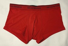 Emporio Armani Men's Trunks Logo Band Underwear Red M L XL NWT