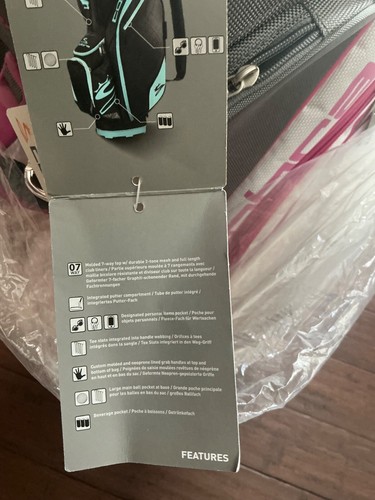 Brand New Cobra Golf Stand Bag w/ 7 Way Top , Pink - Picture 6 of 6