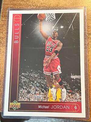 1993-94 Upper Deck Basketball 5x7 Jumbo Card Box Bottom Michael Jordan