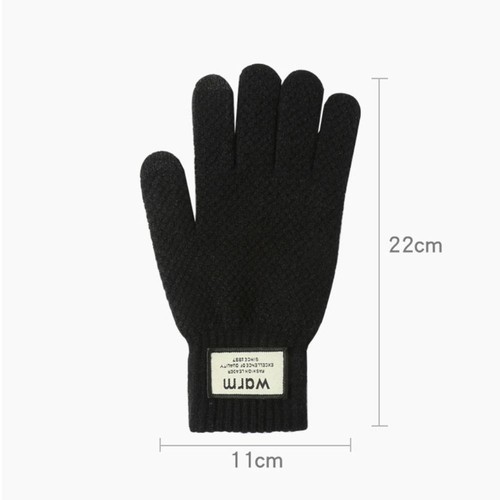 Warm Touch Screen Gloves Solid Color Cycling Gloves Women - Picture 5 of 17