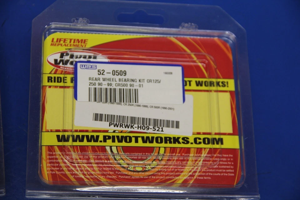 1999 95-99 CR250R CR125R Front Rear Wheel Bearings Pivot Works 52-0509 52-0403 - Image 2 of 4