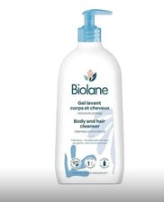 Biolane Body and Hair Cleanser, White & Blue, Gel Lavant Corps et Cheveux