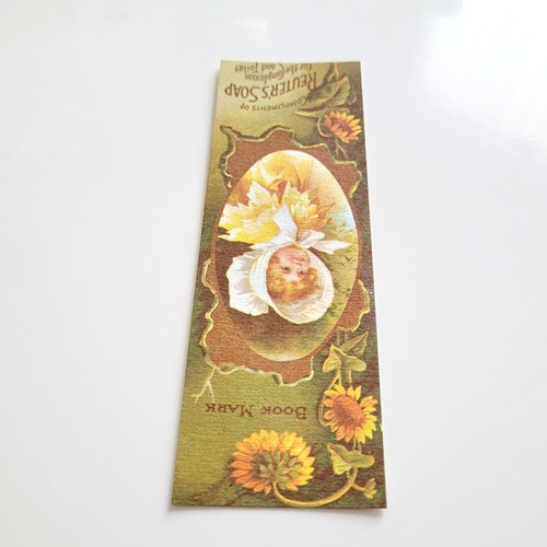 Vintage 70s Reuter's Soap Sunflower Bookmark Evergreen Press 1800s Advertisement - 第 9/14 張圖片