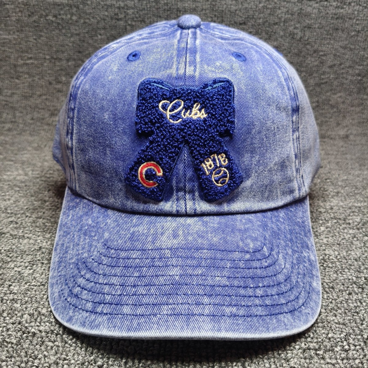 Mitchell & Ness Chicago Cubs Blue Adjustable Strapback Baseball Cap