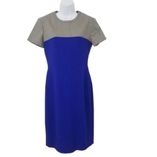 Stella McCartney Women size 44 US Medium Sheath Dress Short Sleeves FLAWS