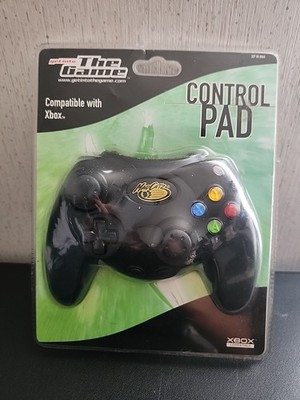 Black Wired Xbox Mad Catz Control Pad Controller #4516 2001 Madcatz