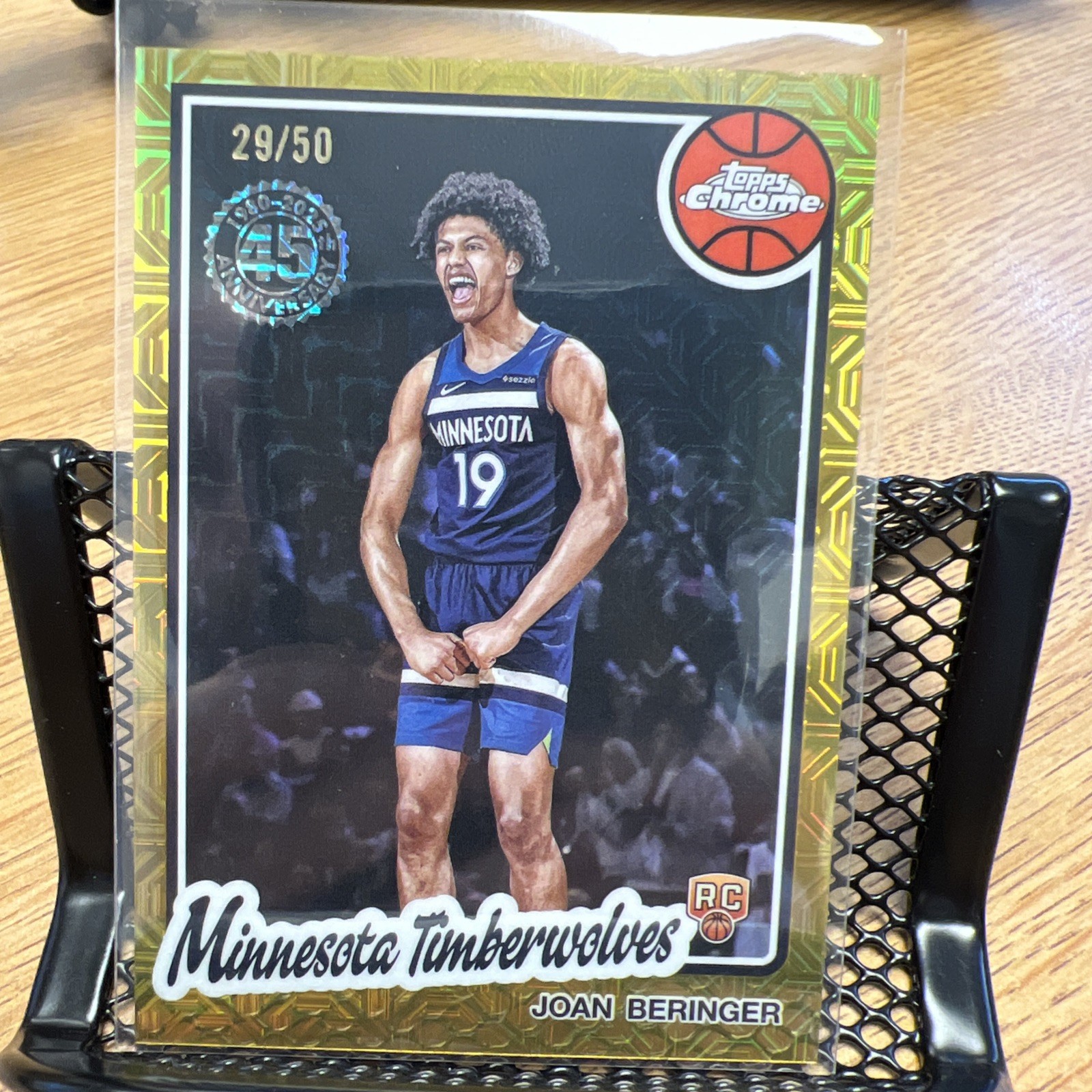 2025-26 Topps Basketball JOAN BERINGER Rookie Gold Mojo /50 TC-JBI